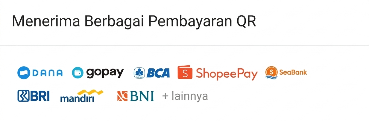 Menerima Berbagai Pembayaran QR